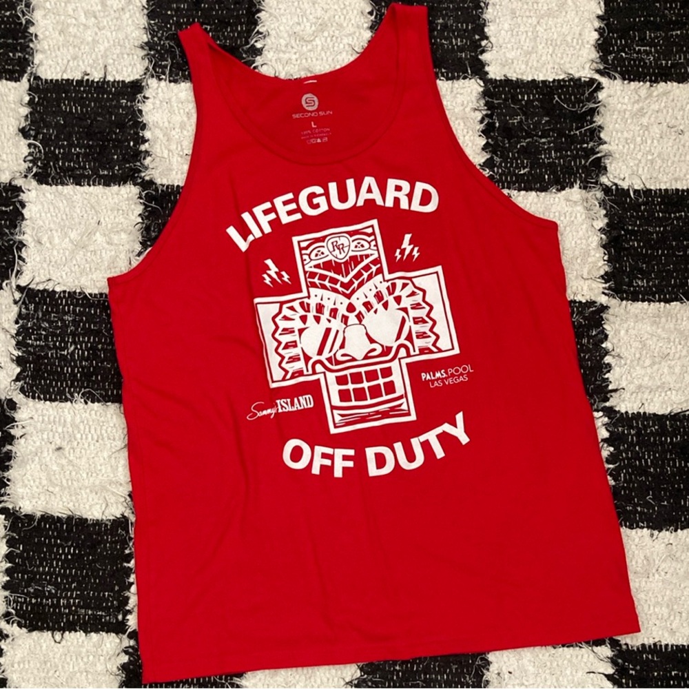 Sammy Hagar Red Rocker Vegas Lifeguard Off Duty Tank Top
